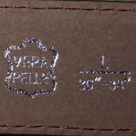 36"-38" Vera Pelle (Genuine Leather) Graffiti Belt - Picture 9 of 9